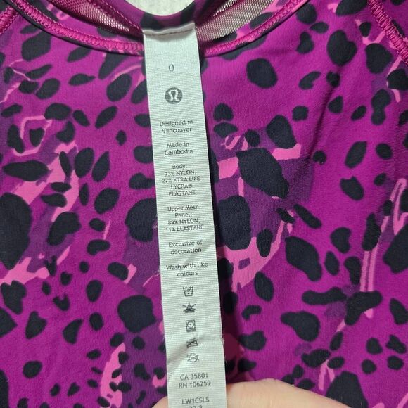 Lululemon Sculpt Tank Top
Cheetah Camo Magenta Purple Multi Sz 0 - Picture 4 of 4